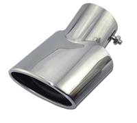 CRJIMX Punta De Escape De Acero Inoxidable Para Kia KX5 Para Sportage 2016 2017 2018(Plata)