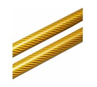 CRJIMX Puntales De Capó Para Toyota C-HR AX20 2024 2025 Modificar Soportes Elevación Varillas Pistón Muelle Gas Amortiguadores Hidráulico(Yellow Carbon Fiber)