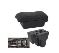 CRJIMX Reposabrazos Coche Para KIA Para RIO Para STONIC Para KIA Para Rio Lx Cerato 2015-2024 Caja De Almacenamiento Central Pieza De Retrofit Accesorio Auto(B1 Negro rojo 3USB)
