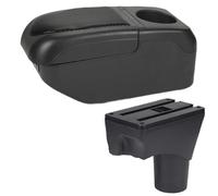 CRJIMX Reposabrazos Para N&issan Para Sunny Para March Para Micra K13 MK4 IV Caja De Almacenamiento Para Reposabrazos De Coche(Negro Negro)