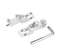 CRJIMX Reposapiés Ajustable Para Conductor Plataforma Para Pasajero Descenso Para Moto Para R 1200 1250 GS ADV S1000XR R1150RT K 1600 GT GTL B(Plata)