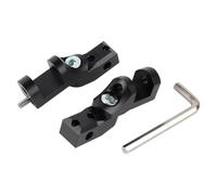 CRJIMX Reposapiés Ajustable Para Conductor Plataforma Para Pasajero Descenso Para Moto Para R 1200 1250 GS ADV S1000XR R1150RT K 1600 GT GTL B(NEGRO)