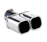 CRJIMX Silenciador De Escape Exterior De Acero Inoxidable Para Hyundai Tucson 2015 2016 2017 2018 1 Unidad(Plata,Square)