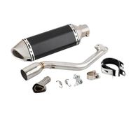 CRJIMX Silenciador De Escape Motocicleta Para Keeway TX125 SM/Enduro TX 125 2012 2013 2014-2021 Con Tubo De Conexión Central Deslizante(Style G)