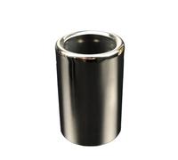 CRJIMX Silenciador De Escape Trasero De Acero Inoxidable Para B&MW F30 F35 320i 320 316i 328i Años 2013 2014 2015 2016 2017(Plata,1 pieza)