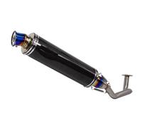 CRJIMX Silenciador Delantero Para Sistema De Escape Completo De Motocicleta Para Y&amaha NMAX 155 NMAX155 2021 2022 2023 2024 2025 Con DB(Carbon Fiber Texture A)