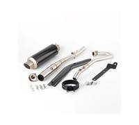 CRJIMX Sistema De Escape Completo Motocicleta Para Cross Para Cub110 CC110 2018 2019 2020 2021 2022 2023 Silenciador Delantero Modificado(Style C)