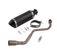 CRJIMX Sistema De Escape Para Motocicleta Para GROM MSX125 MSX-125 MSX 125 SF 2013-2021 Tubo De Enlace Delantero Con Silenciador DB Killer(Style D)