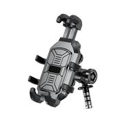 CRJIMX Soporte De Teléfono Horquilla Moto Amortiguador Vibraciones Anti-Shake Operación con Una Mano Celular para 5.4-7.2(Fork Stem)