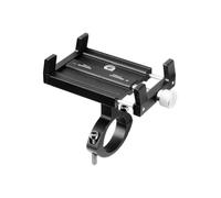 CRJIMX Soporte de Teléfono para Bici Metálico Universal Aleación de Aluminio Soporte Moto Pinza de Manillar GPS