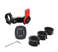 CRJIMX Soporte para Teléfono de Bici Moto Abrazadera de Manillar Pinza de Scooter Accesorios de Ciclismo(Rojo,Holder)