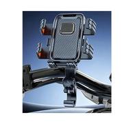 CRJIMX Soporte para Teléfono Universal Estable para Manillar De Bicicleta con Amortiguador Vibraciones 360° Giratorio para Moto