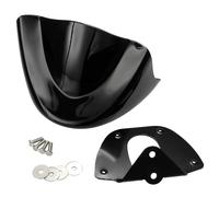 CRJIMX Spoiler Frontal Inferior Guardafangos Carene de Barbilla Deflector Soporte para Harley para Dyna para Street Bob Fat Bob para Wide para Glide 2006-2017(Gloss Black)