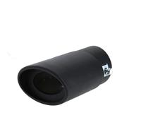 CRJIMX Tubo De Escape De Coche De 63 Mm 6 Colores Modificado Silenciador General De Acero Inoxidable Cubierta Decorativa(NEGRO,Derecho)