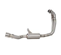 CRJIMX Tubo De Escape Delantero De 60 Mm Para Aprilia RS660 RS Para TUONO 660 2021 2022 2023 2024 De Acero Inoxidable