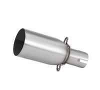 CRJIMX Tubo De Escape Para Motocicleta Compatible Con Adaptador De 28-45 Mm Y Tubo De Enlace Central De 51 Mm Accesorios Modificación Acero Inoxidable(28mm-51mm)