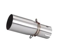 CRJIMX Tubo De Escape Para Motocicleta Compatible Con Adaptador De 28-45 Mm Y Tubo De Enlace Central De 51 Mm Accesorios Modificación Acero Inoxidable(40mm-51mm)