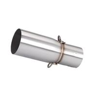 CRJIMX Tubo De Escape Para Motocicleta Compatible Con Adaptador De 28-45 Mm Y Tubo De Enlace Central De 51 Mm Accesorios Modificación Acero Inoxidable(42mm-51mm)