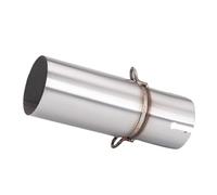 CRJIMX Tubo De Escape Para Motocicleta Compatible Con Adaptador De 28-45 Mm Y Tubo De Enlace Central De 51 Mm Accesorios Modificación Acero Inoxidable(45mm-51mm)