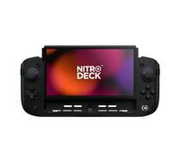 CRKD Nitro Deck+ - Controlador profesional de mano para Nintendo Switch y modelo OLED, compatible con TV, Sidekicks programables y botones traseros, sistema True Collection (edición negra transparente