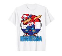 Croacia Dabbing Boy Croata Bandera Camiseta