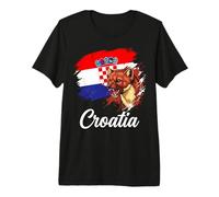 Croacia Pine Marten Kuna Bandera Camiseta Premium