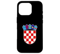 Croatia Flag and Coat of Arms Zagreb Dubrovnik Carcasa para iPhone 16 Pro