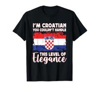 Croatia Flag Proud Elegant Croatian Boyfriend Girlfriend Camiseta