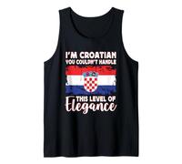 Croatia Flag Proud Elegant Croatian Boyfriend Girlfriend Camiseta sin Mangas