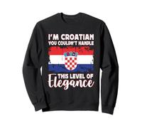 Croatia Flag Proud Elegant Croatian Boyfriend Girlfriend Sudadera