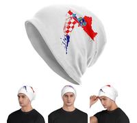 Croatian Croatia Flag Map Unisex Adult Beanies Caps Knitted Bonnet Hat Warm Fashion Autumn Winter Outdoor Skullies Hats