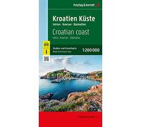 Croazia costa 1:200.000: Istria - Kvarner - Dalmatia (Auto karte)