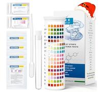 Crobirware Kit de prueba de agua potable 21 en 1 para grifo y pozo, 120 tiras + 4 pruebas de bacterias. Probador de calidad del agua para plomo, hierro, pH, dureza, fluoruro, cobre, nitrato. Estándar