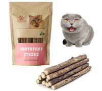 Croc-Cat® Palitos de Matatabi para Gatos 10 Piezas, Super Potente, Plaque Off Gatos, Antiestrés para Gatos, Catnip para Gatos, Hierba gatera, Hierba gatera para Gatos.