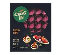 CROC’IN - Tartaletas para Rellenar Fucsia - Base de tartaleta para Pastelería o Aperitivos - Elaboración Artesanal & Vegana - 60 unidades