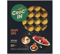 CROC’IN - Tartaletas para Rellenar Gold - Base de tartaleta para Pastelería o Aperitivos - Elaboración Artesanal & Vegana - 60 unidades