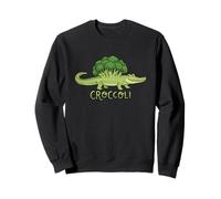 Croccoli Funny Food Juego de Palabras Cocodrilo Brócoli Veggie Sudadera