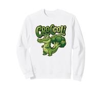 Croccoli Funny Food Juego de Palabras Cocodrilo Brócoli Veggie Sudadera