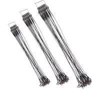 Croch 72 Piezas Cable del Líder de Pesca,Alambre de Acero Inoxidable de Pesca con Giratorios y Broches para for Pike 15/20/25CM