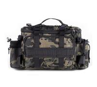 Croch Bolsa de almacenamiento para aparejos de pesca, bolsa de pesca multifuncional para pesca al aire libre, mar y carpa, senderismo y paquete de viaje, multicolor, moderno