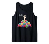 Crochet and Knitting I'm Ok Funny Yarn Lover Camiseta sin Mangas