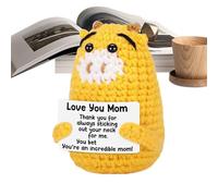 Crochet animales positivos, apoyo emocional ganchillo,Tejedora Jirafa Dormitorio | Animales de ganchillo Positivos Juguetes de motivación inspiradores para mujeres Adolescentes Adolescentes Maestro