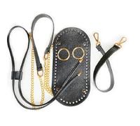 Crochet Bag Kit 1 Juego de bolso hecho a mano con correa for el hombro, conjunto tejido, parte inferior cuero accesorios Hardware for mochila, artesanal(Color-8)