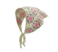 Crochet, Bandana, Headband, Floral Pattern, Vintage Style, 53cm/20.87 Inches Sturdy Lightweight, Sun Protection, Fashion Accessory, Comfortable Fit, Casual Wear for Girls and Women