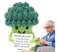 Crochet | Brócoli de Animación y Apoyo Emocional | Decoración de Oficina y