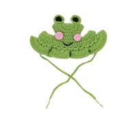 Crochet Cat Hat | Breathable Lightweight Frog Strawberry Pet Clothes