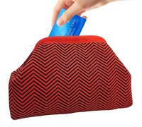 Crochet Clutch Purses Women, Handwoven Dumpling Bag, Stylish Lightweight Zipper Pouch, Elegant Foldover Design for Evening Use, Wedding Accessory, Travel, Casual Outings, Vacation Fashion Carry