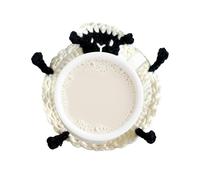 Crochet Coaster Set, Animal Desk Decor Cup Mat Collection, Handmade Absorbent Coffee Table Coasters with Soft Yarn Design, Durable Heat Resistant Drink Pad Style, Cute Table Protection Use