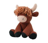 Crochet Cow - Highland Cow para mujeres - Crochet Animals, Cute Çow Desk Decor | For Him Her Couple Girlfriend Boyfriend Kids Desk Bookshelf Home Party Favors Women Men