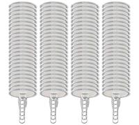 Crochet de techo - 100 piezas crochet adhésif sans trace | Aucune perceuse requise cintre de techo Transparente, pour entrée cocina salle de bain salon manteau de ducha escritorio chambre maison